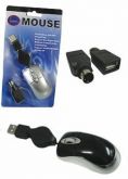 Mouse óptico USB com adaptador PS/2 cód. 7610
