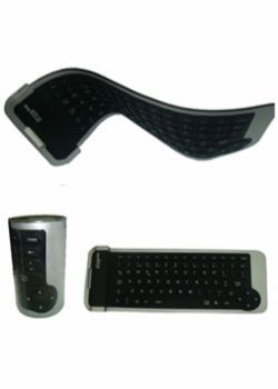 Teclado de Borracha Flexível Usb Com Adap PS/2 cód. 7862