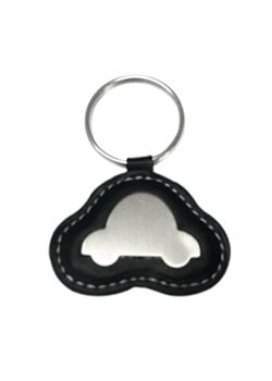 Chaveiro de couro com detalhe de metal cód. 9723