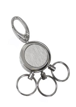Chaveiro de metal com 3 argolas cód. 1521