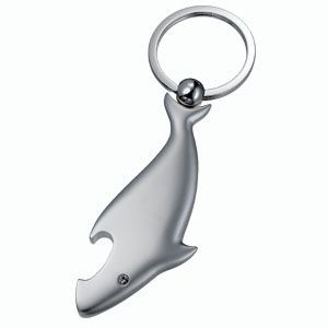 Chaveiro de metal, abridor formato de tubarão cód. 10021