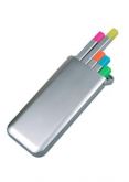 Kit de canetas marca texto com estojo de plástico cód.ER2050