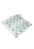 Jogo de xadrez de vidro e acrilíco cód. S1425