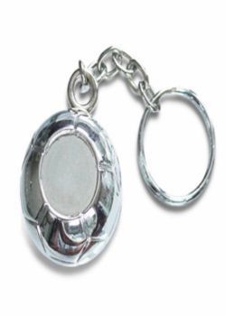 Chaveiro em material metal com fomato de bola cód. 9519