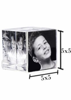 Porta retrato cubo de cristal Cód9247