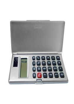 Calculadora de plástico prata cód. 312