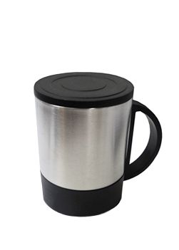 Caneca de Inox com tampa cód. 11697