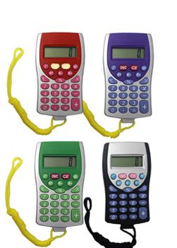 Calculadora eletrônica de 8 dígitos com cordão.cód 1183