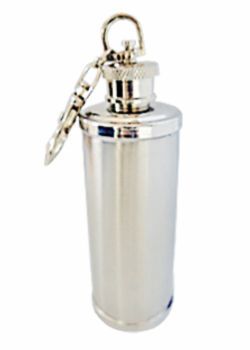 Porta whisky com chaveiro de Inox.   cód.10565