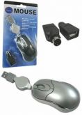 Mouse óptico USB com adaptador PS/2 cód. 7609